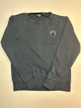 Nike Air Jordan 8 Retro Aqua Crewneck Sweatshirt Black Multicolor Patch Logo